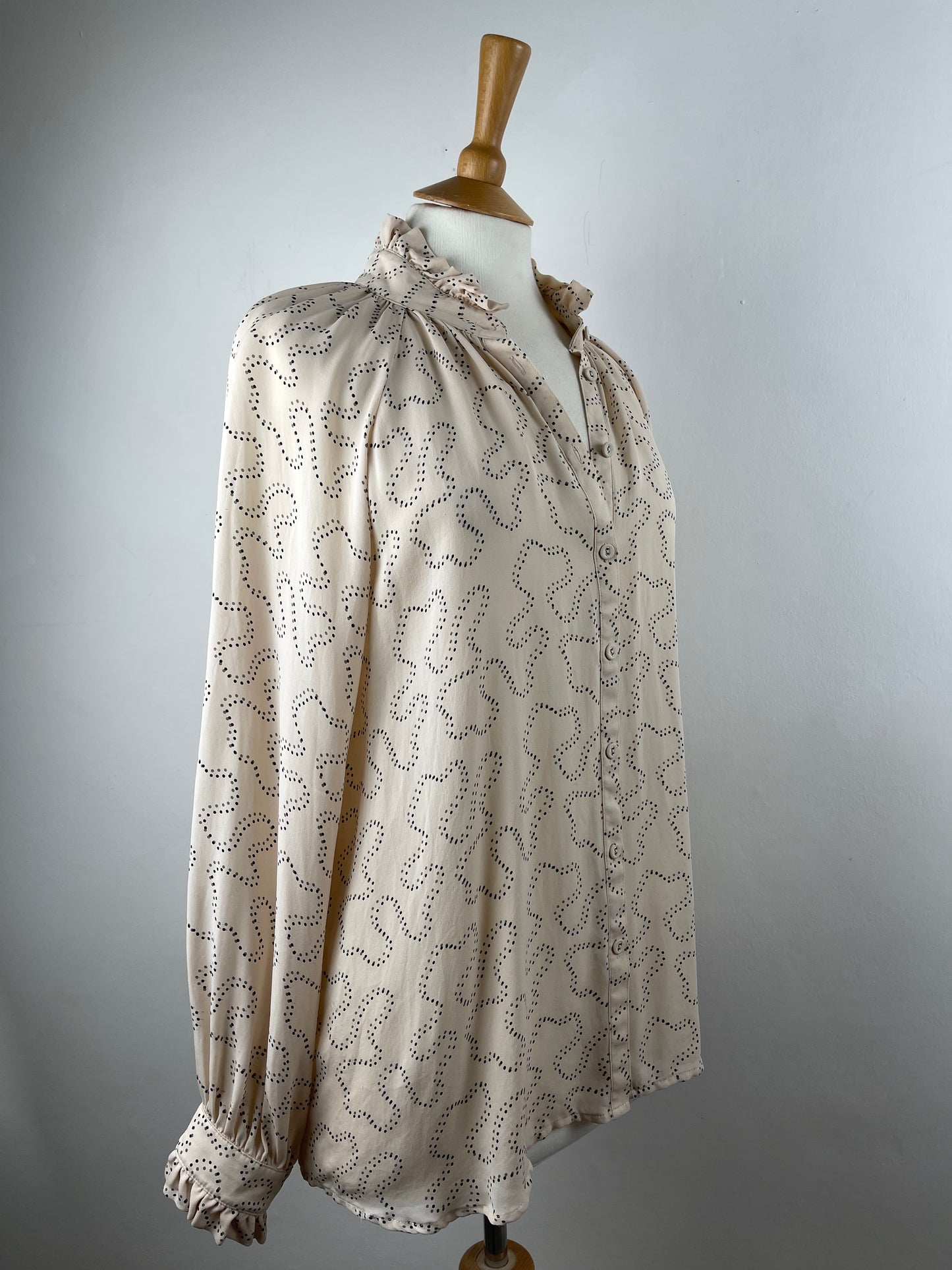 Blush Pink Jaeger London Silk Blouse | Size L