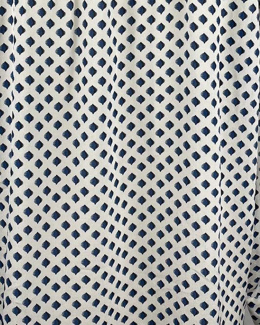Blue Geometric Patterned Blouse by Gerard Darel | Size M