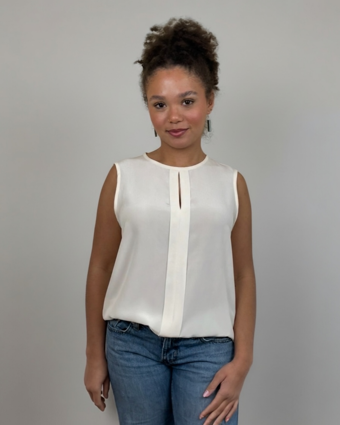 Cream Butter Soft Top by Hobbs | Size M