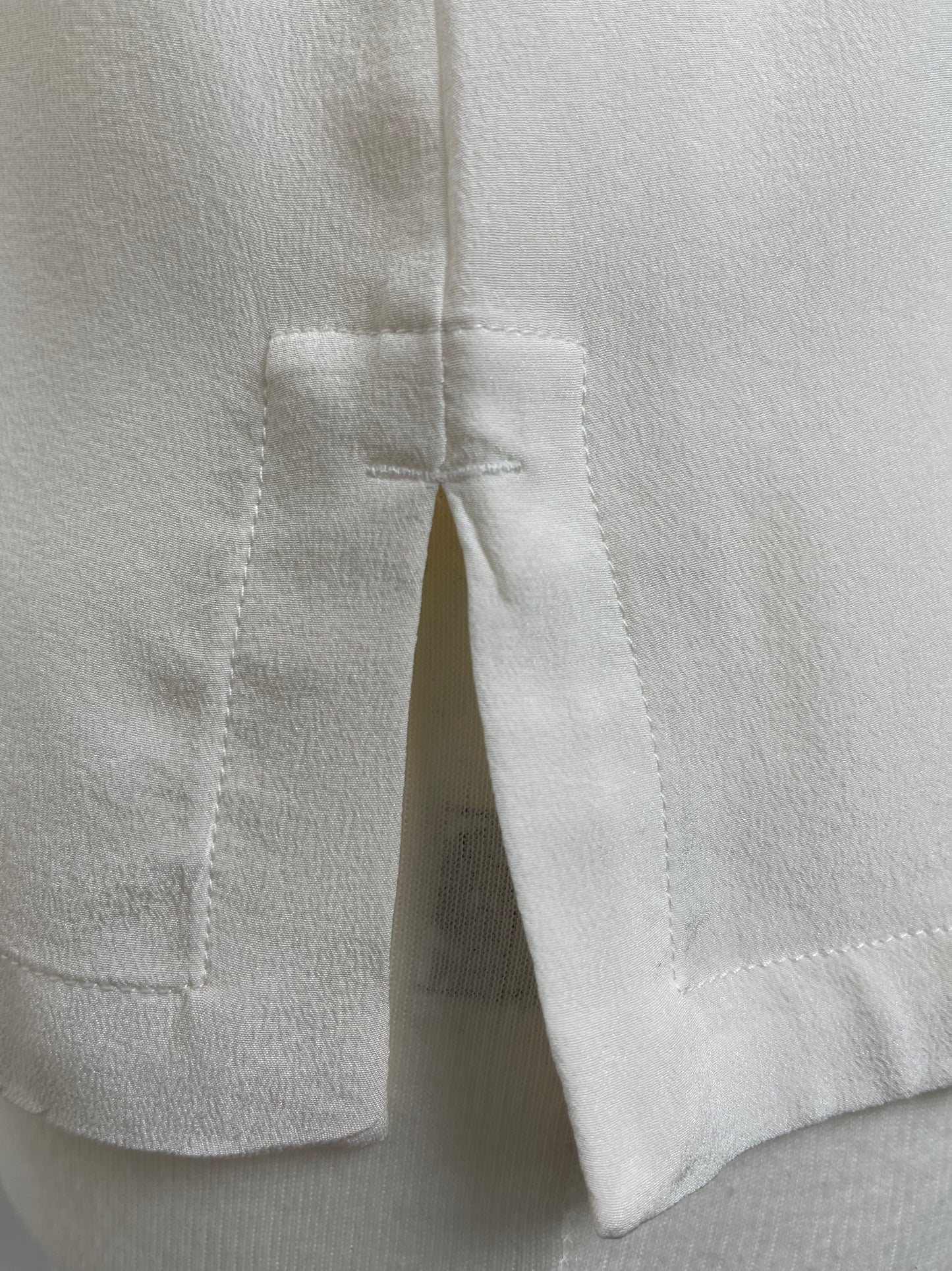 Cream Classic Silk Blouse by Whistles | Size M