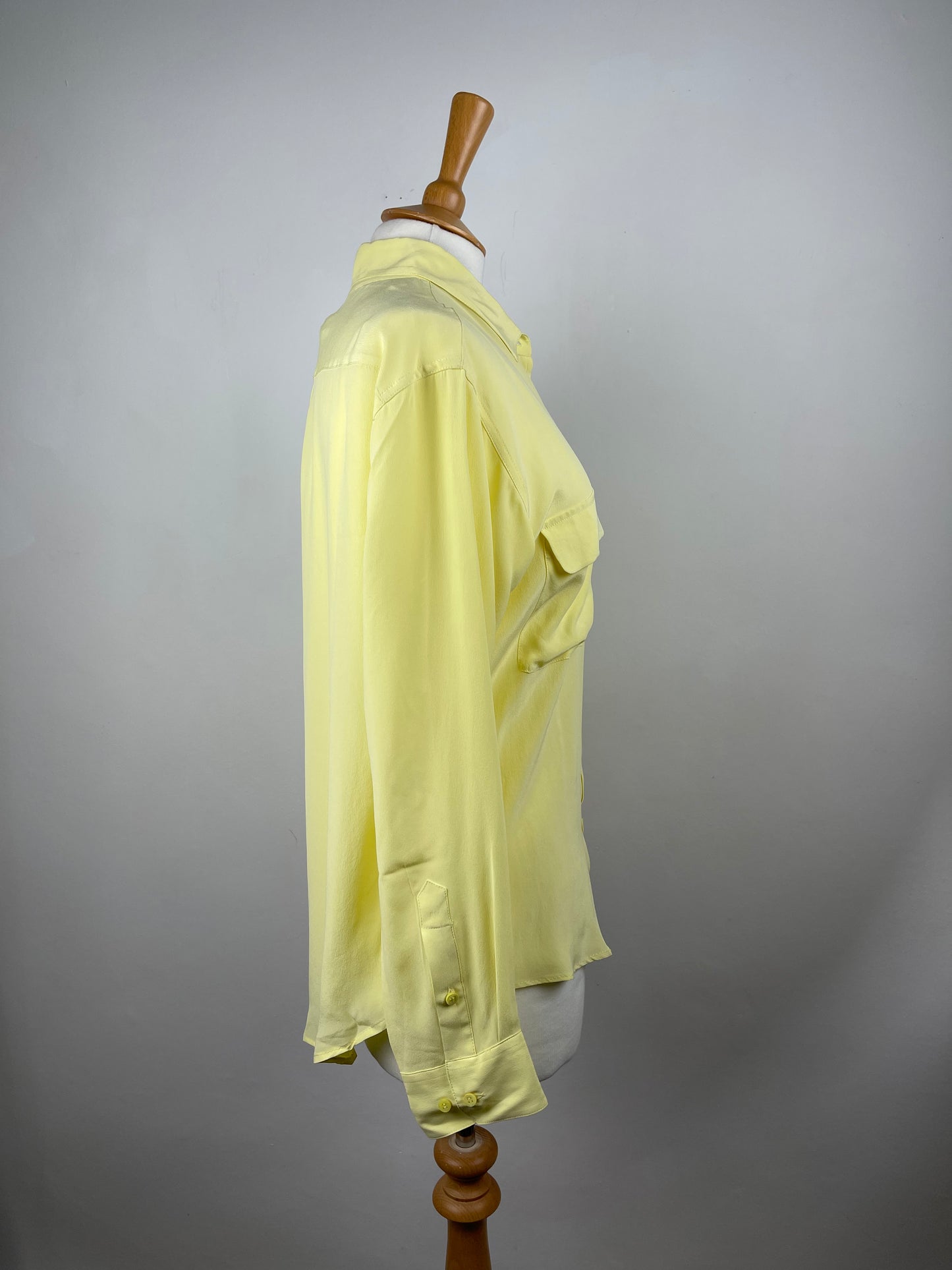 Lemon Silk Blouse by Equipment | Size M