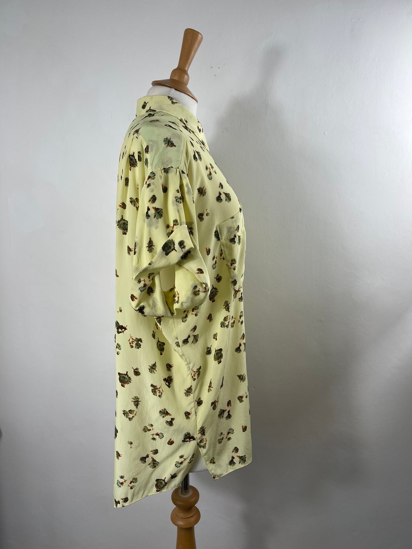 Lemon Yellow Pure Silk Blouse by Paul Smith | Size L