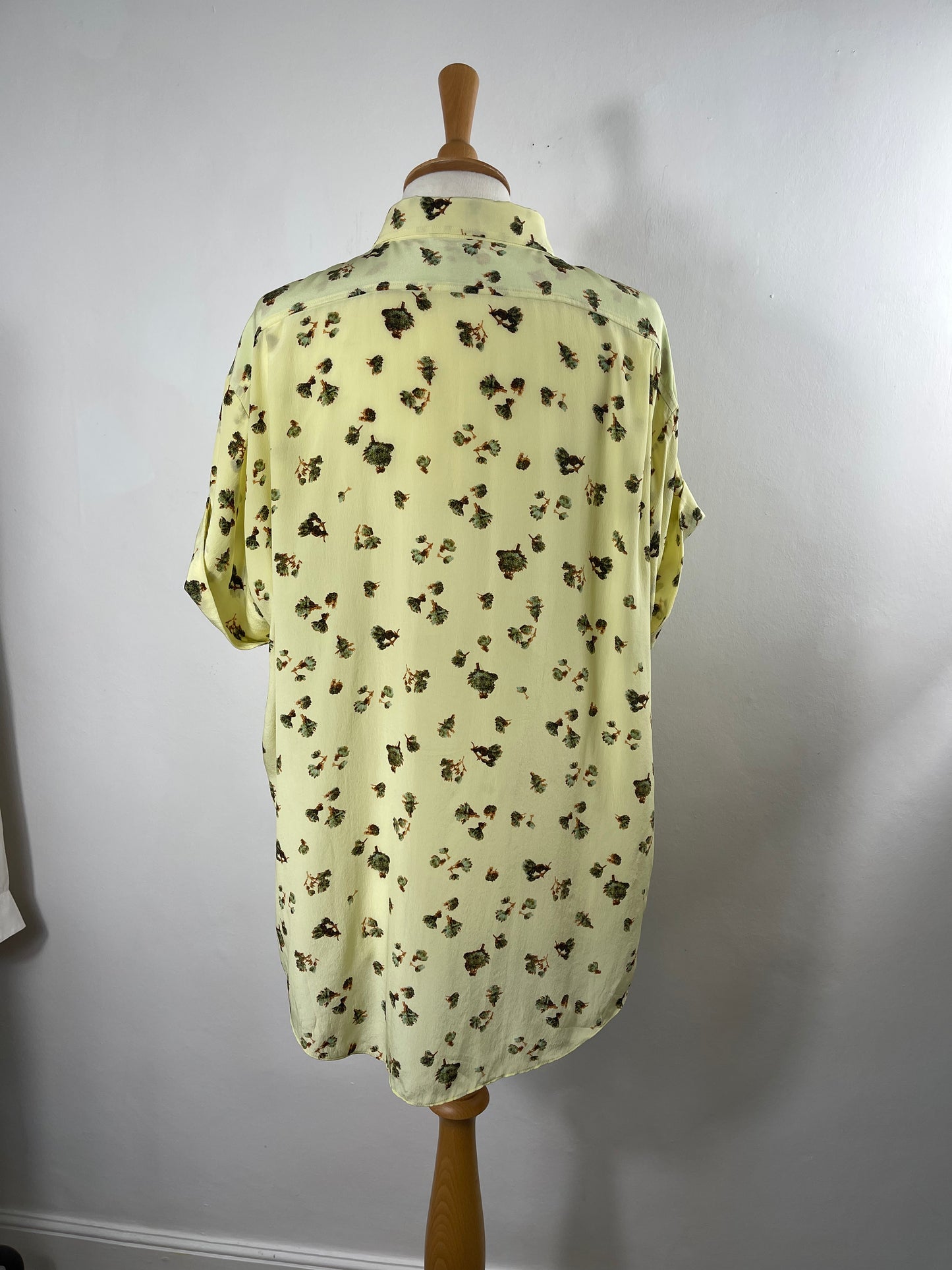 Lemon Yellow Pure Silk Blouse by Paul Smith | Size L