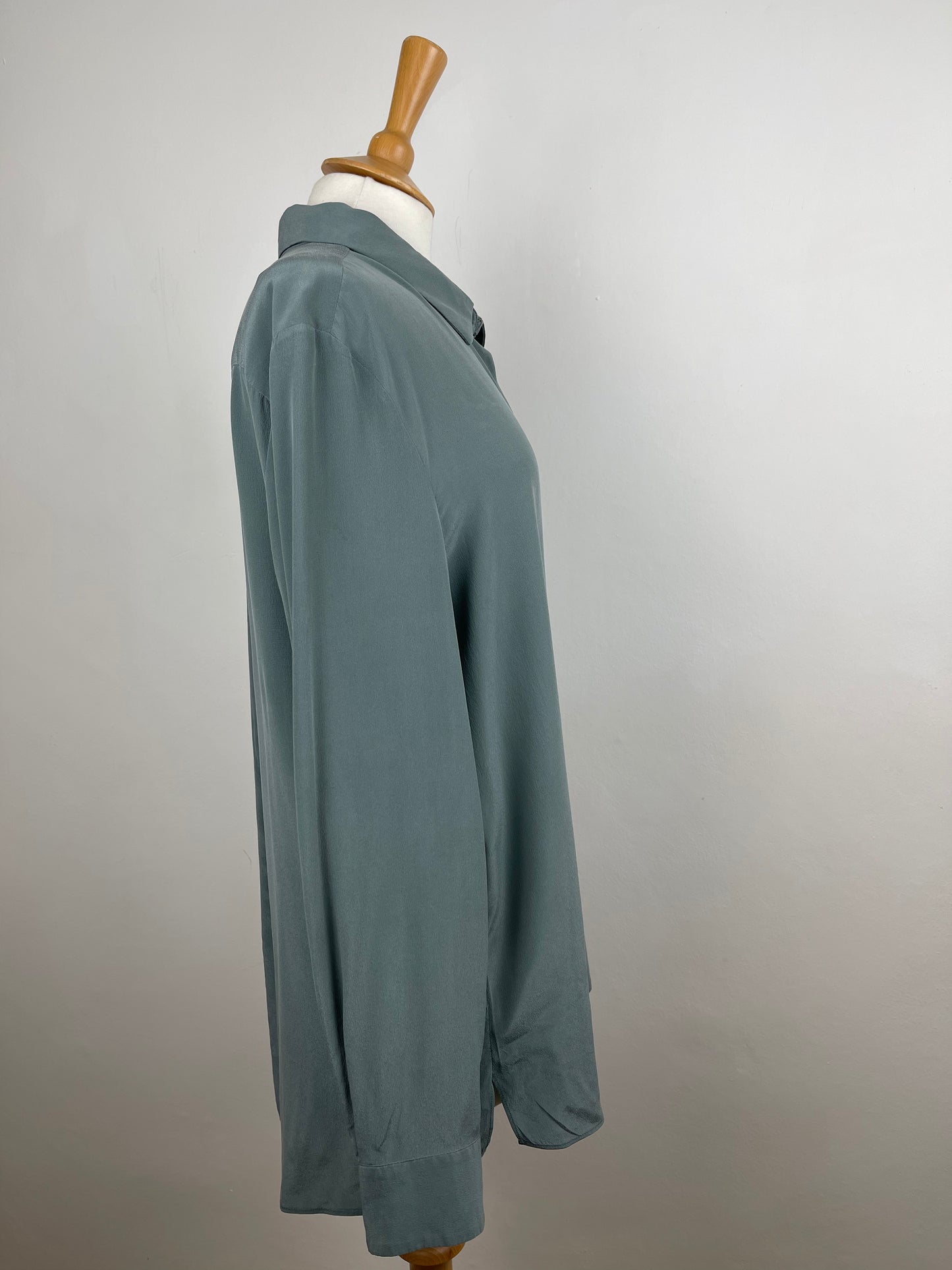 Sage Green Silk Blouse by Jigsaw | Size L