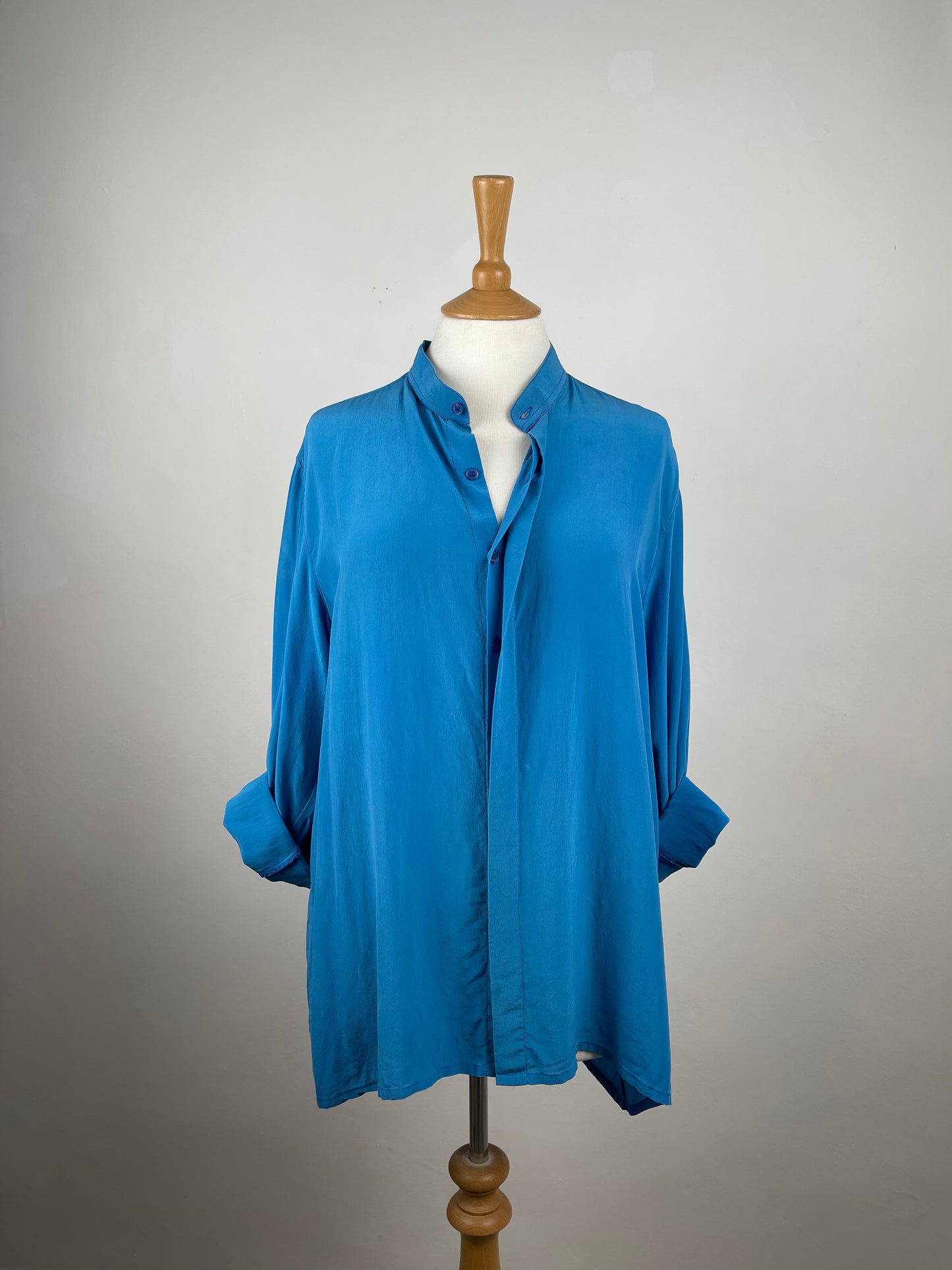 Turquoise Silk Blouse by Bocci Italy | Size L