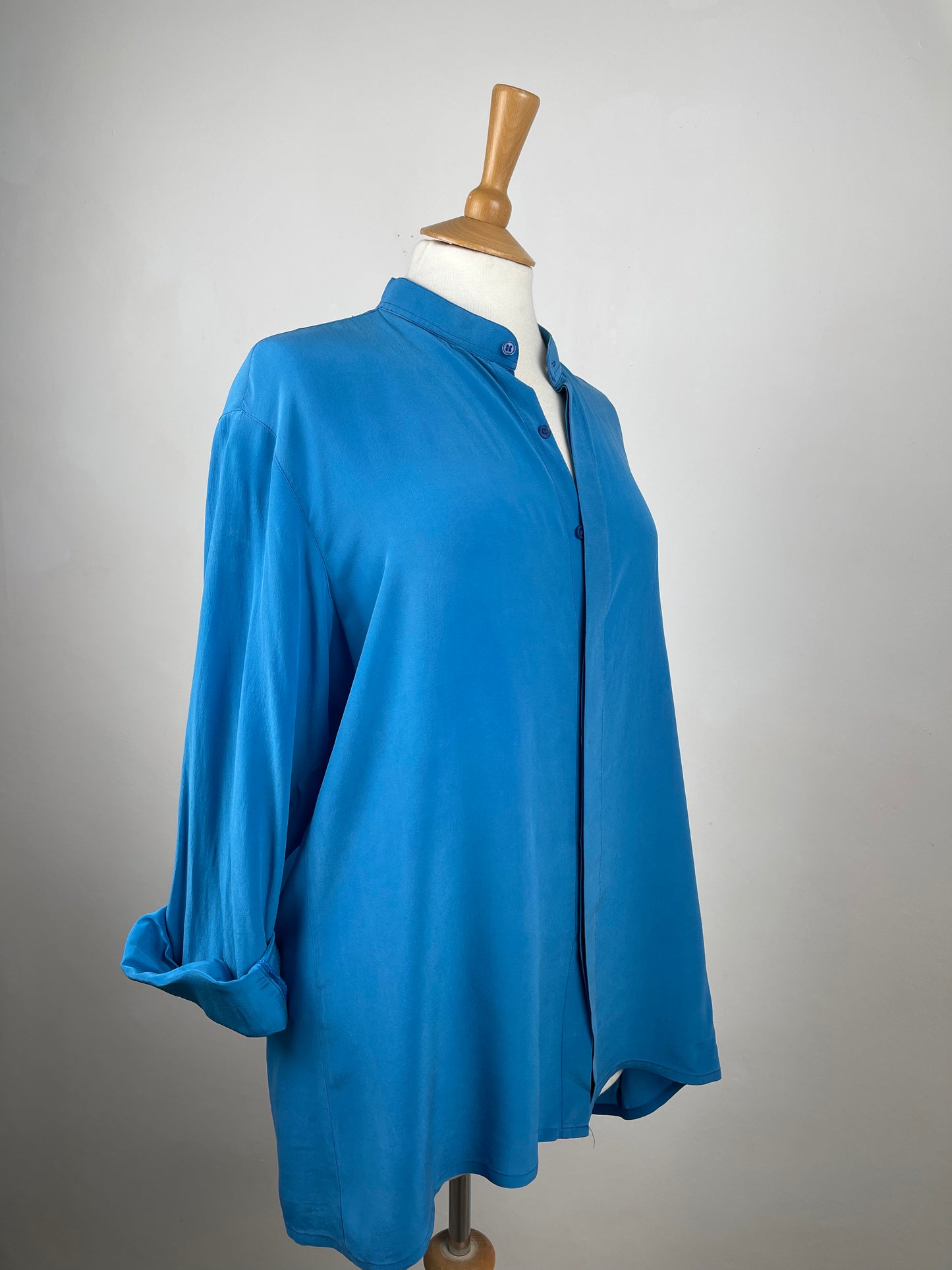 Turquoise Silk Blouse by Bocci Italy | Size L