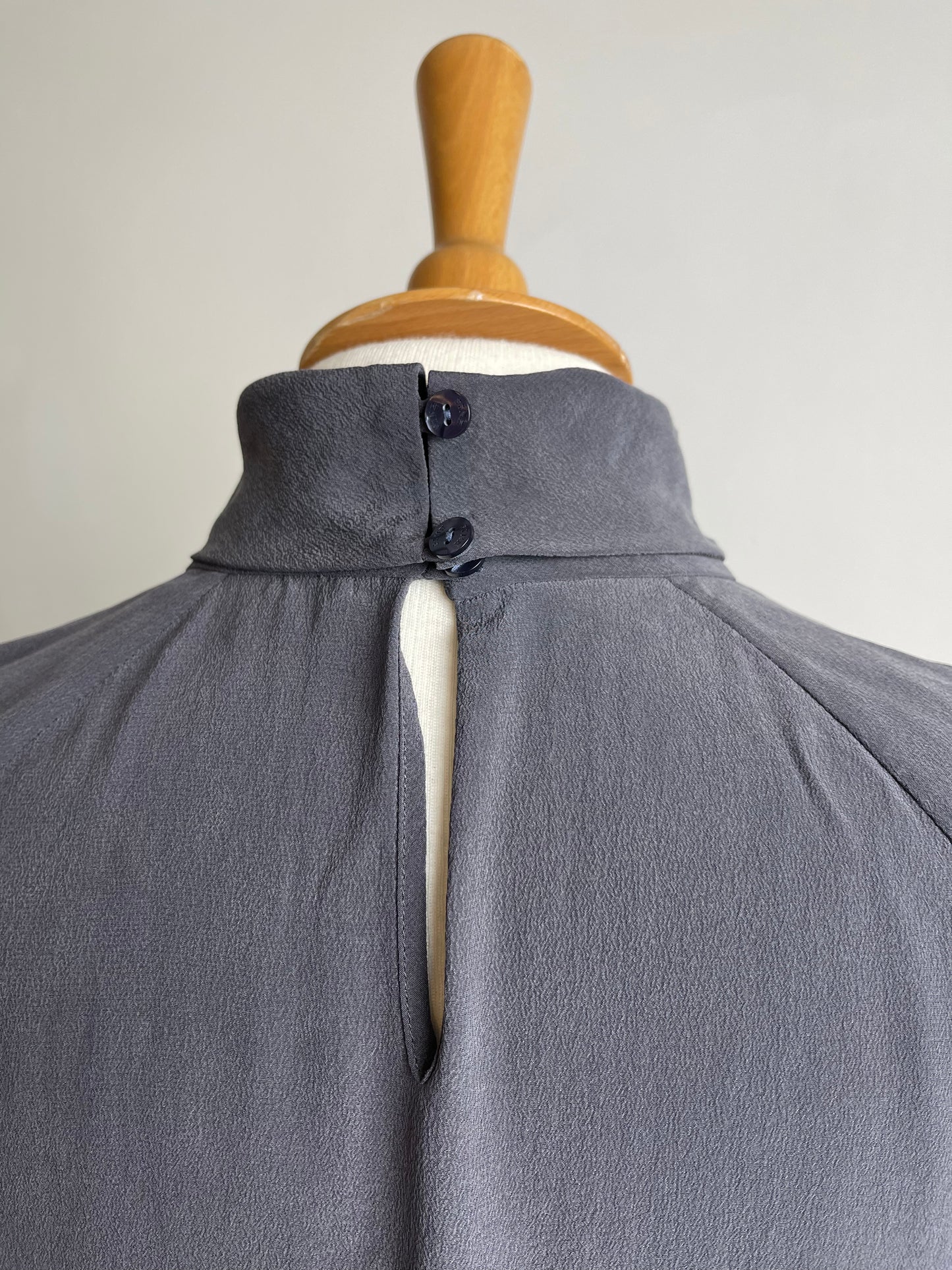 Grey Silk Blouse by Thomas Pink | Size S