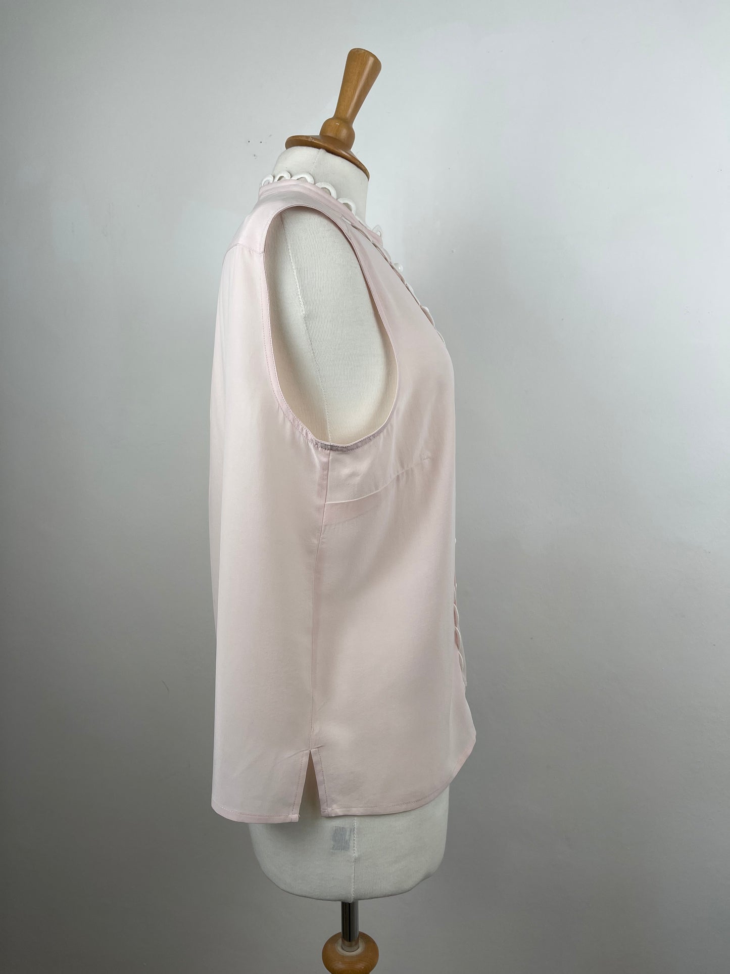 Baby Pink Silk Top by Jaeger London | M
