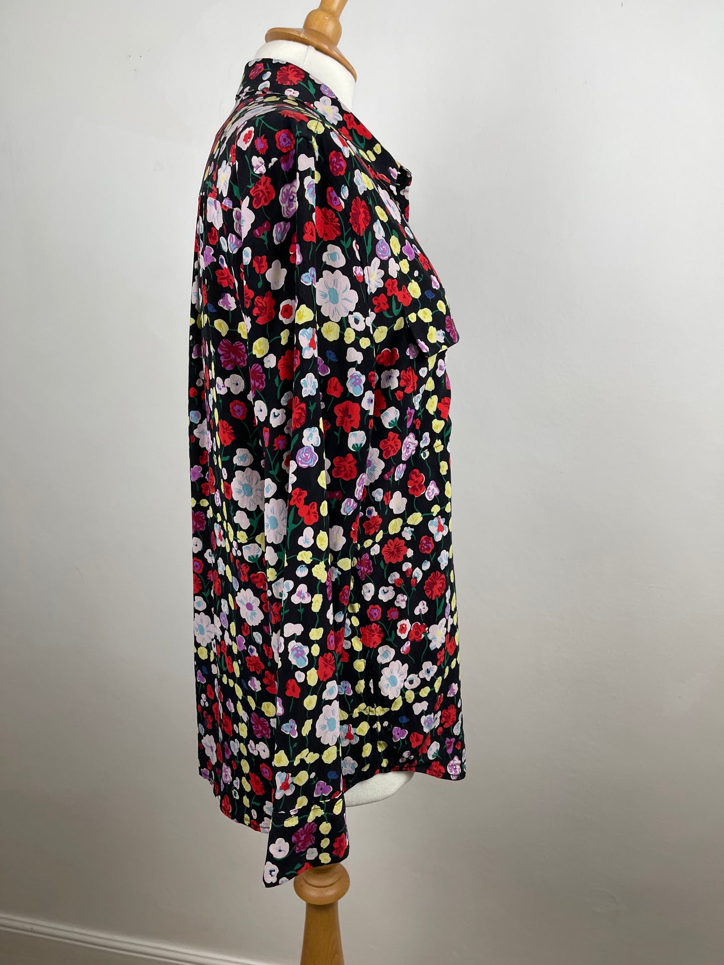 Floral Silk Blouse by Equipment | Size M