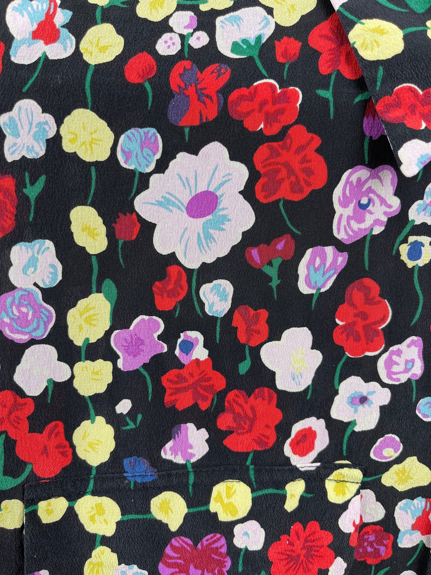 Floral Silk Blouse by Equipment | Size M