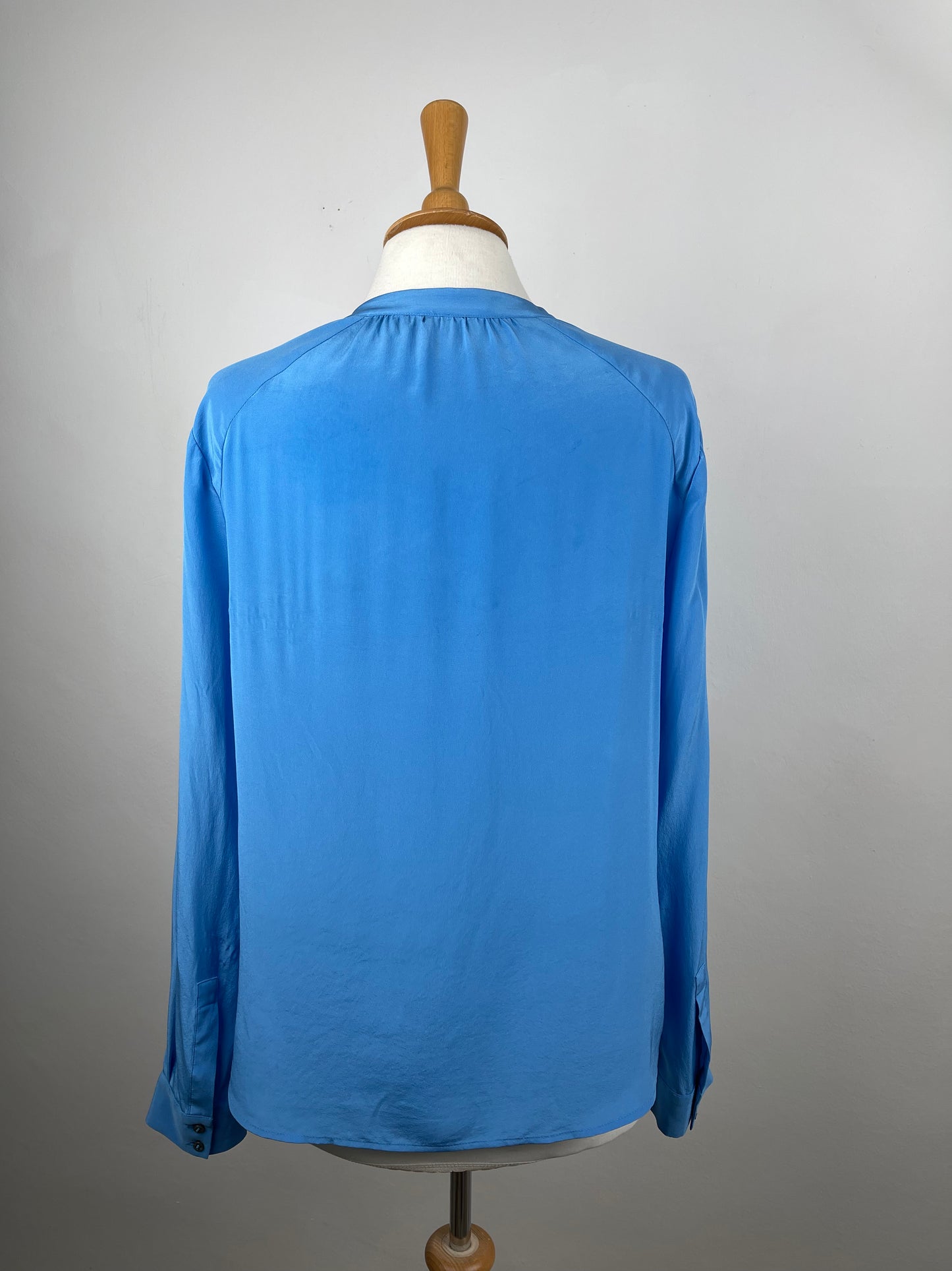 Turquoise Blue Silk Blouse by Whistles | Size S