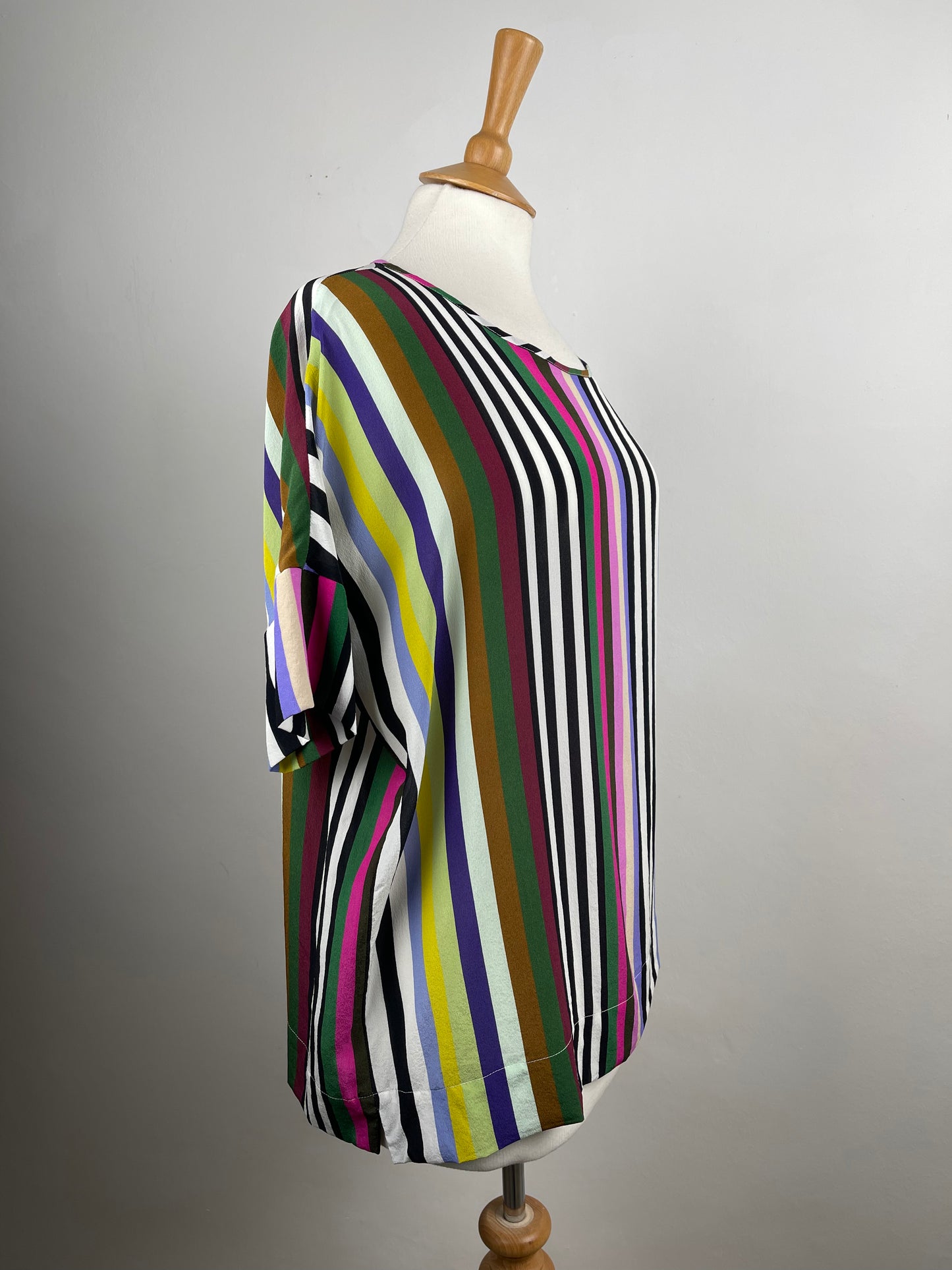 Stripe Silk Blouse by Gerard Darel | Size M