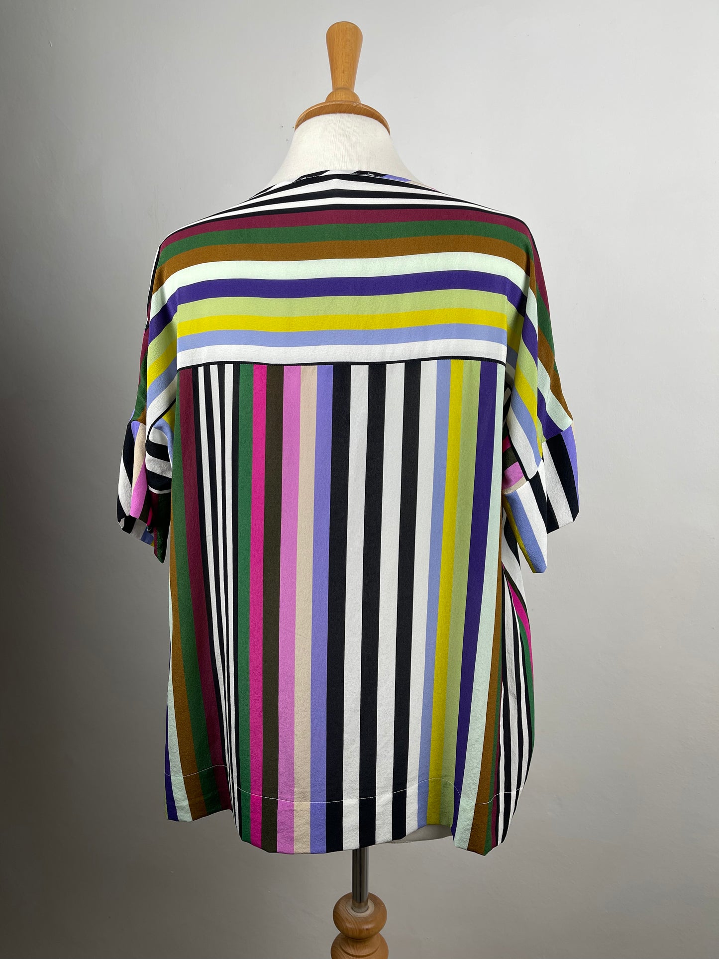 Stripe Silk Blouse by Gerard Darel | Size M