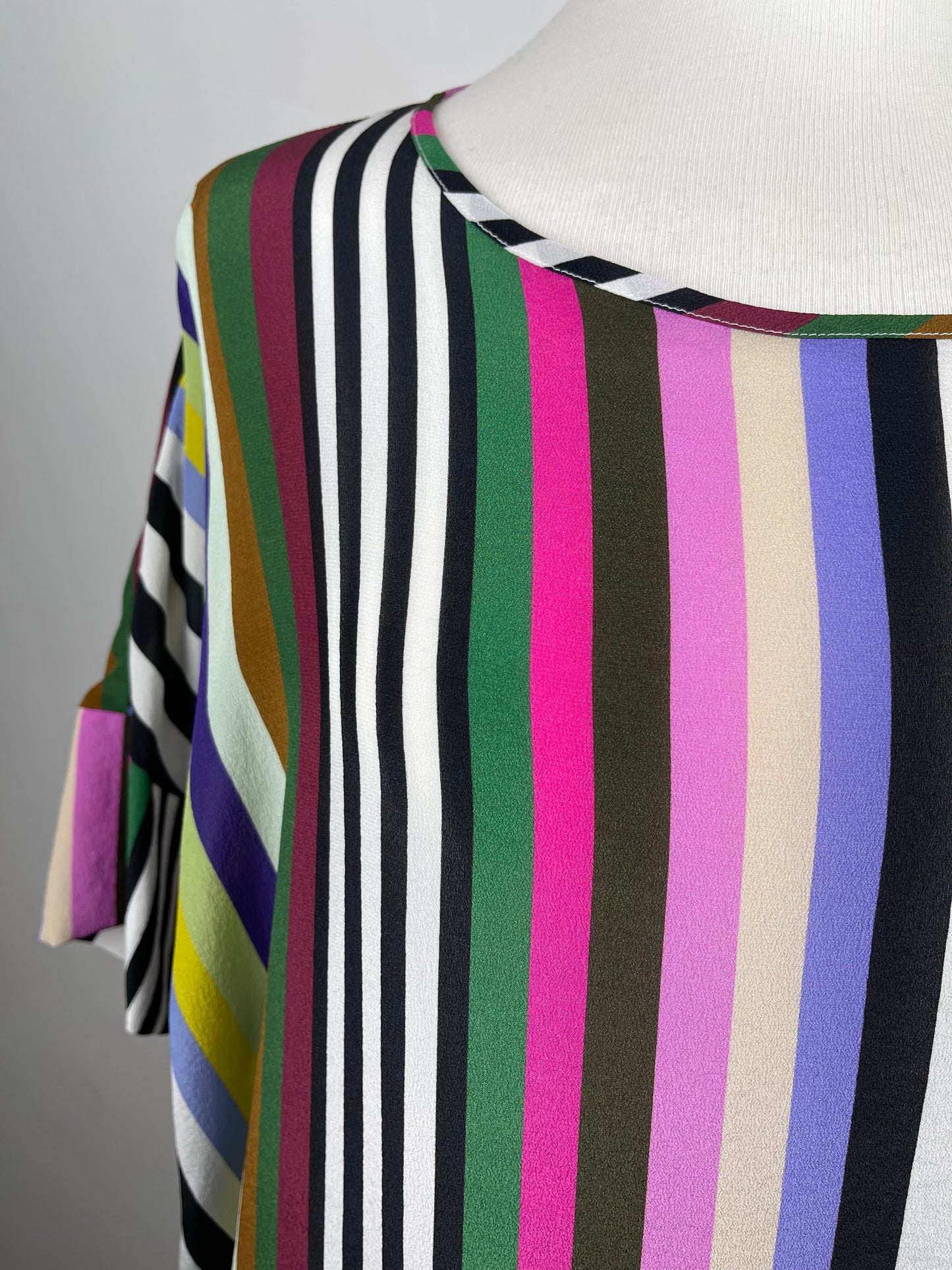 Stripe Silk Blouse by Gerard Darel | Size M