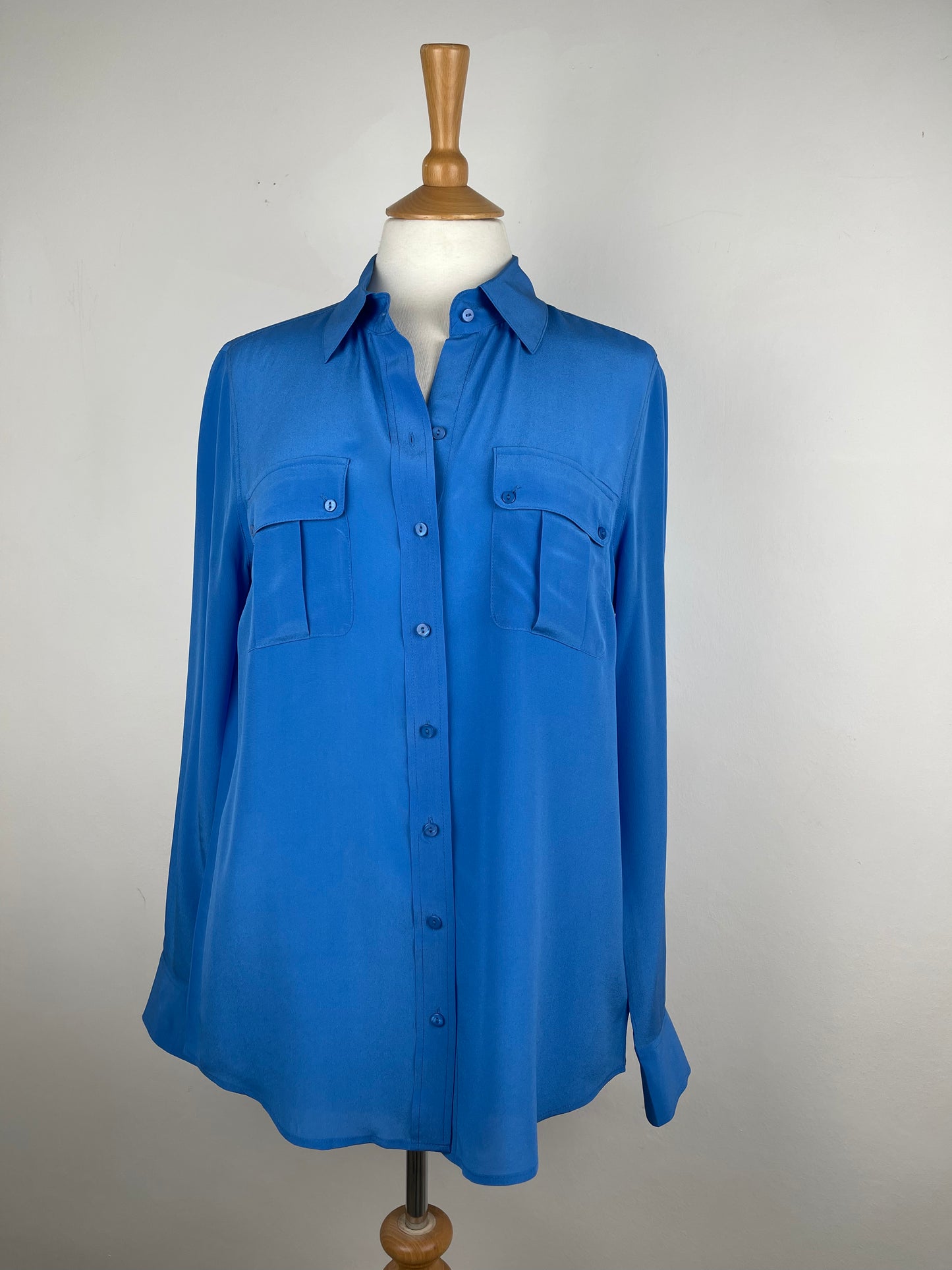 Turquoise Blue Silk Blouse by Autograph | Size M