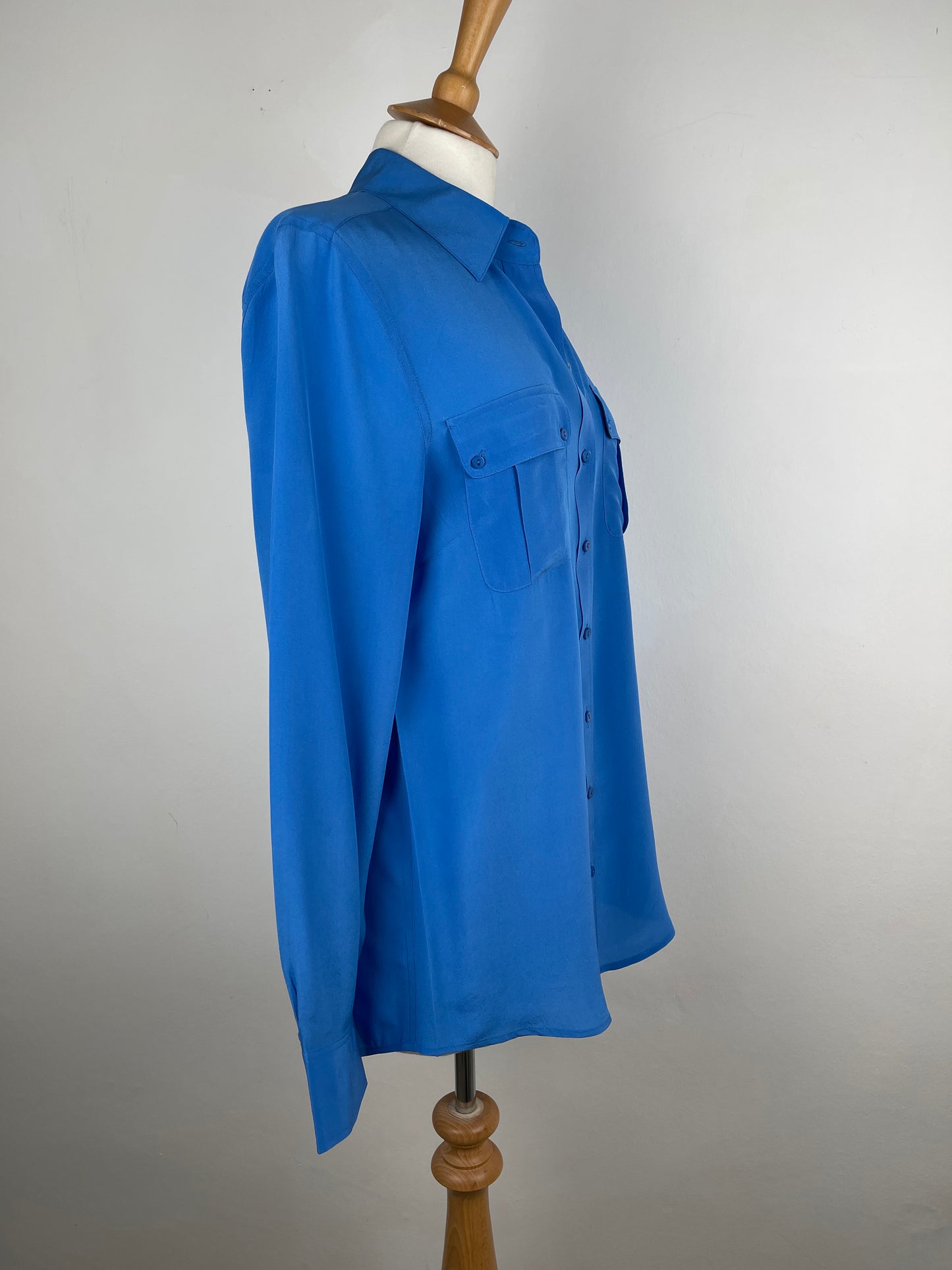 Turquoise Blue Silk Blouse by Autograph | Size M