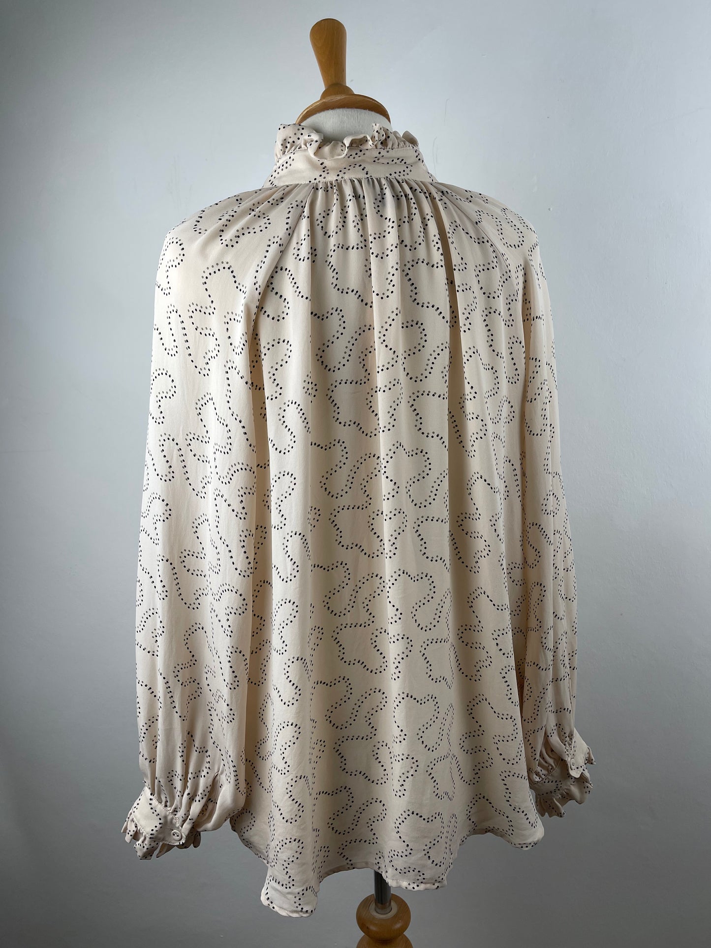 Blush Pink Jaeger London Silk Blouse | Size L