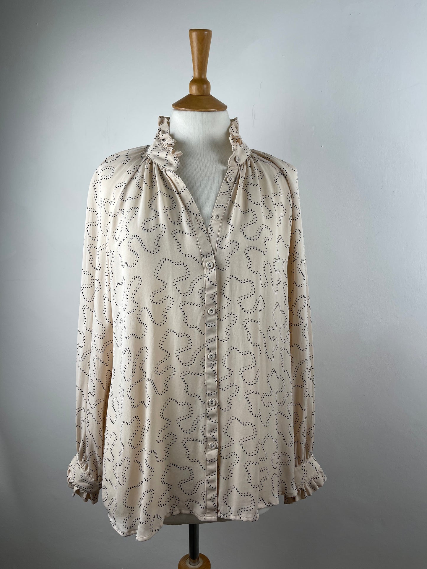 Blush Pink Jaeger London Silk Blouse | Size L