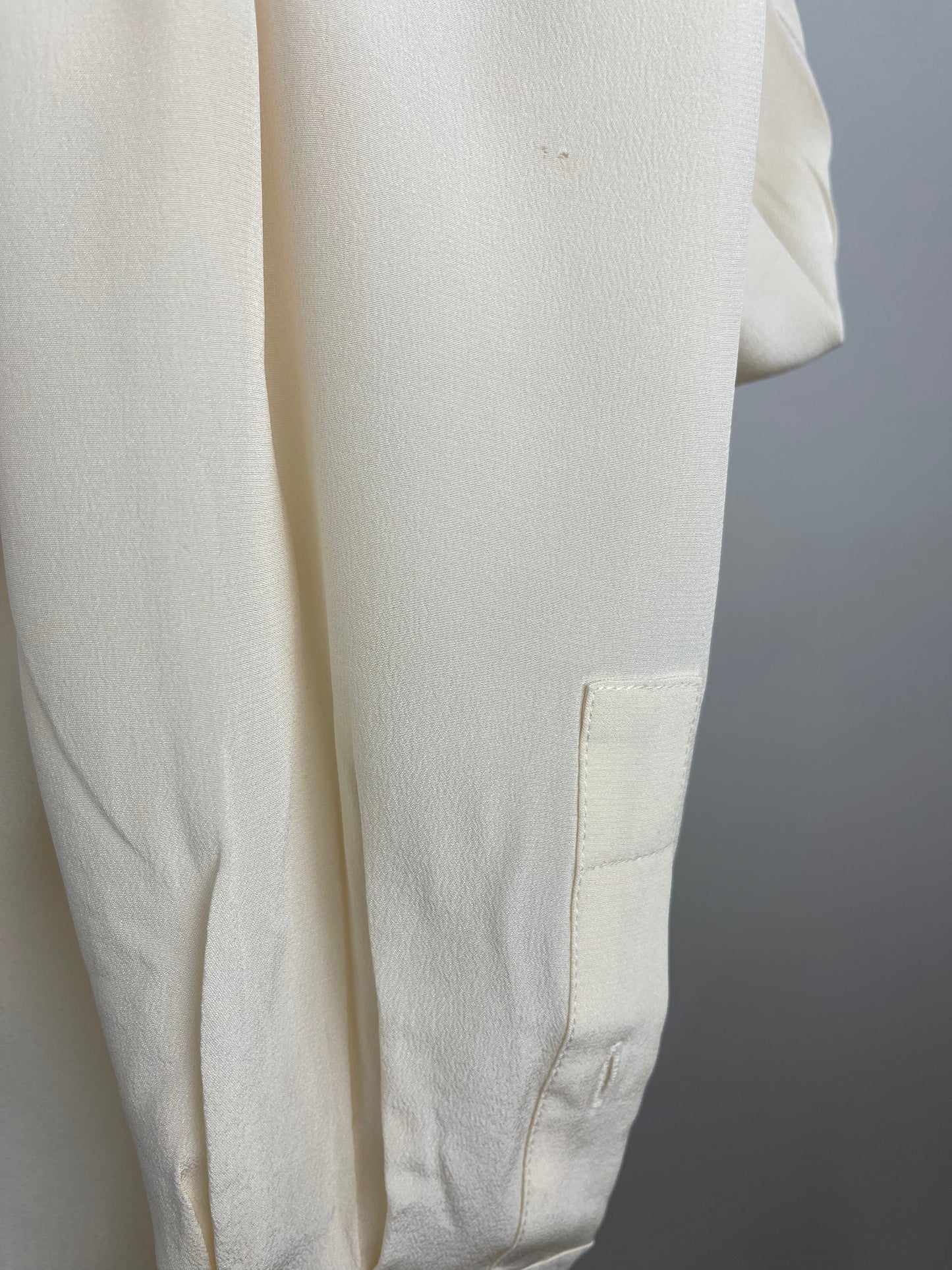 Classic Cream Pure Silk Crepe de Chine Blouse by LK Bennet | Size M