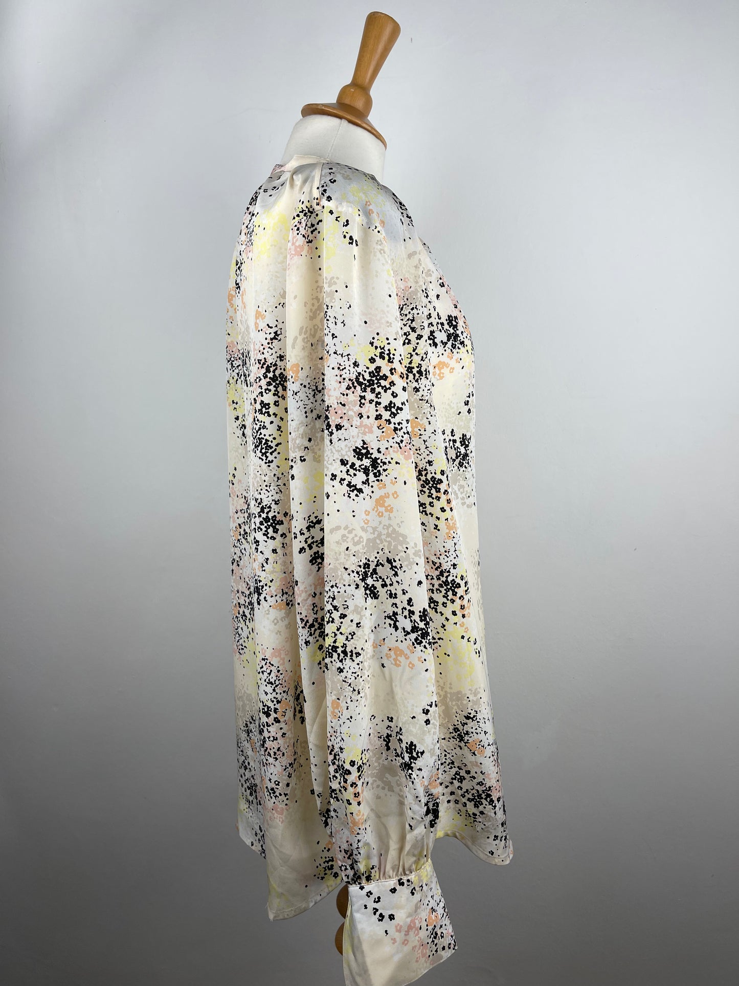 Ditsy Print Silk Blouse by Equipment | Size L