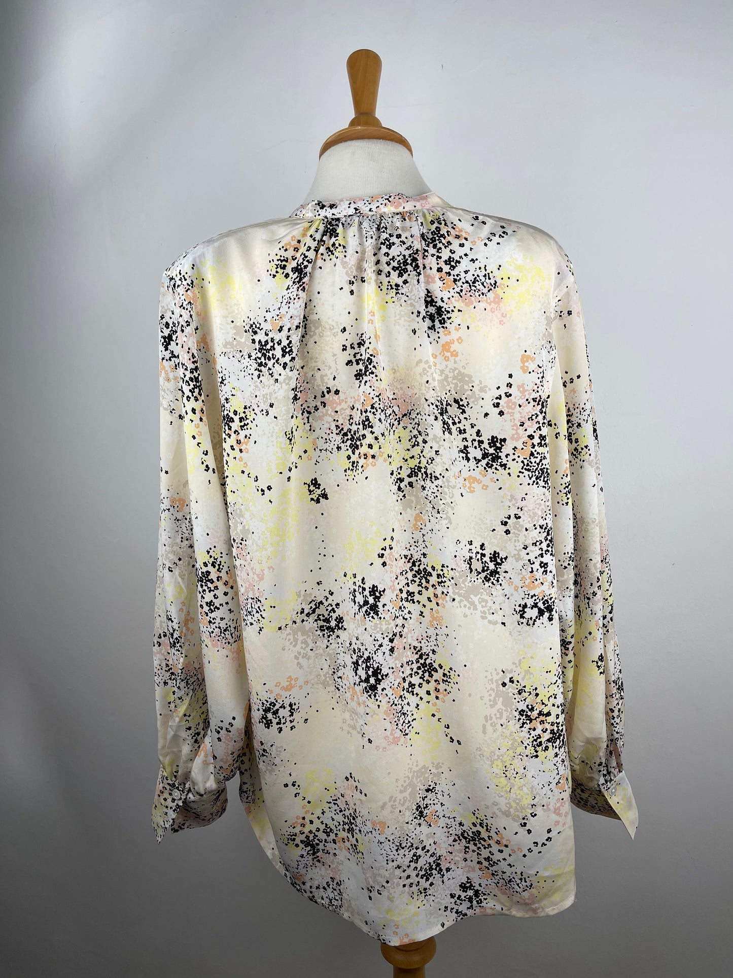 Ditsy Print Silk Blouse by Equipment | Size L