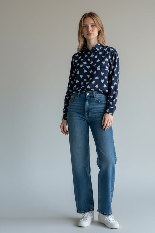 Blue Silk Blouse by Equipment | Size S