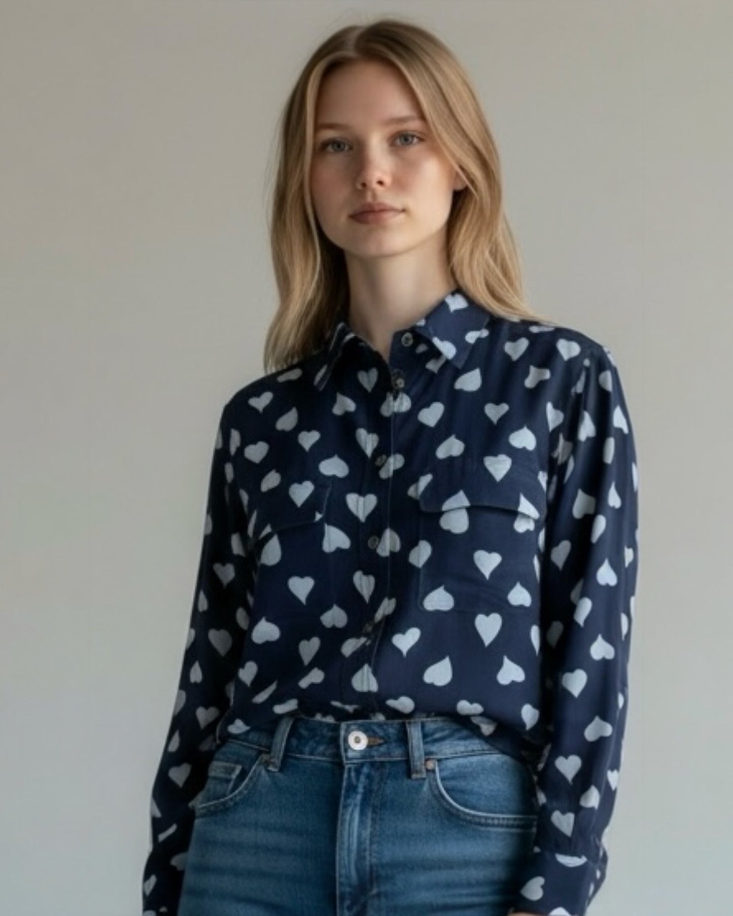 Blue Silk Blouse by Equipment | Size S