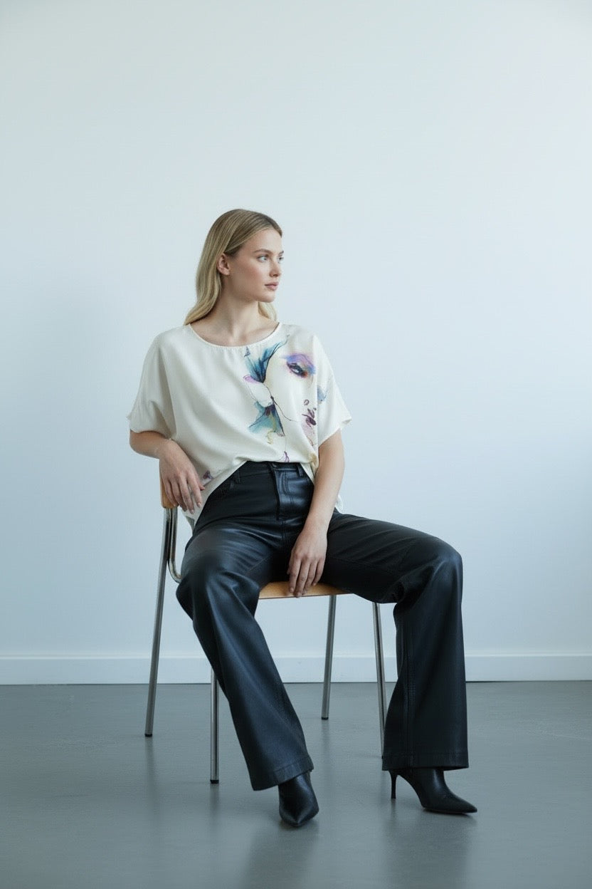 Illustration Silk top by Jigsaw | Size L